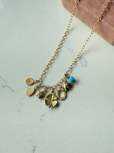 Load image into Gallery viewer, All The Luck You Can Get Gold Vermeil Charm Necklace 18”
