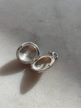 Load image into Gallery viewer, Oval Locket Sterling Silver Spring Ring Charm
