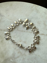 Load image into Gallery viewer, Butterfly Sterling Silver Bracelet 6.5”
