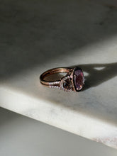 Load image into Gallery viewer, Gold Vermeil Purple Ring Size 7
