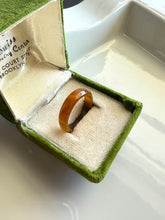 Load image into Gallery viewer, Brown Glass Stacker Band Ring Size 8
