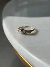 Load image into Gallery viewer, 14k Yellow Gold &amp; 18k White Gold Diamond Arrow Ring
