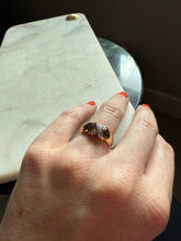 Load image into Gallery viewer, Gold Vermeil X Ring Size 7.25
