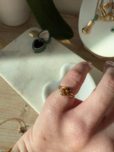 Load image into Gallery viewer, Vintage 14k Gold Opal Amethyst Citrine Ring Size 3.5
