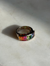 Load image into Gallery viewer, Multicolor Gold Vermeil Ring Size 9
