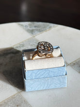 Load image into Gallery viewer, Large ‘D’ Initial Diamond 14k Gold Ring
