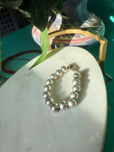 Load image into Gallery viewer, Chunky Ball Chain Sterling Silver Bracelet 7.5”
