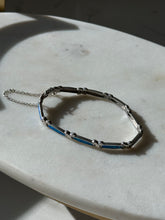Load image into Gallery viewer, Sterling Silver Opal Inlay Bracelet 7”
