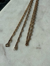 Load image into Gallery viewer, Twisted Rope Gold Vermeil Chain 24”
