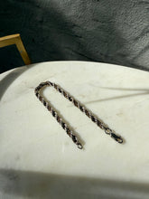 Load image into Gallery viewer, Sterling Silver &amp; 14k Gold Rope Bracelet 7”
