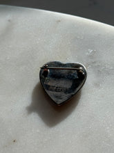 Load image into Gallery viewer, Blue Morpho Butterfly Heart Sterling Brooch
