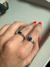 Load image into Gallery viewer, Lapis Sterling Silver Ring Size 7.75
