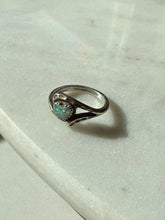 Load image into Gallery viewer, Opal Heart Sterling Silver Ring Size 6
