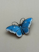 Load image into Gallery viewer, Norway Sterling Enamel Butterfly Brooch
