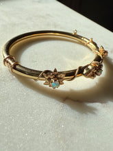 Load image into Gallery viewer, Opal 14k Gold Bangle Bracelet 6.25”
