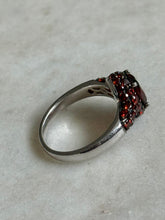 Load image into Gallery viewer, Red Sterling Silver Ring Size 8
