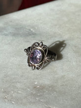 Load image into Gallery viewer, Amethyst Sterling Silver Ring Size 5.5
