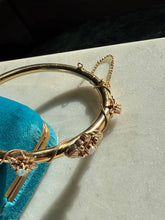 Load image into Gallery viewer, Opal 14k Gold Bangle Bracelet 6.25”
