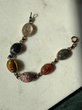 Load image into Gallery viewer, Scarab Beetle 12k Gold Fill Bracelet 7”
