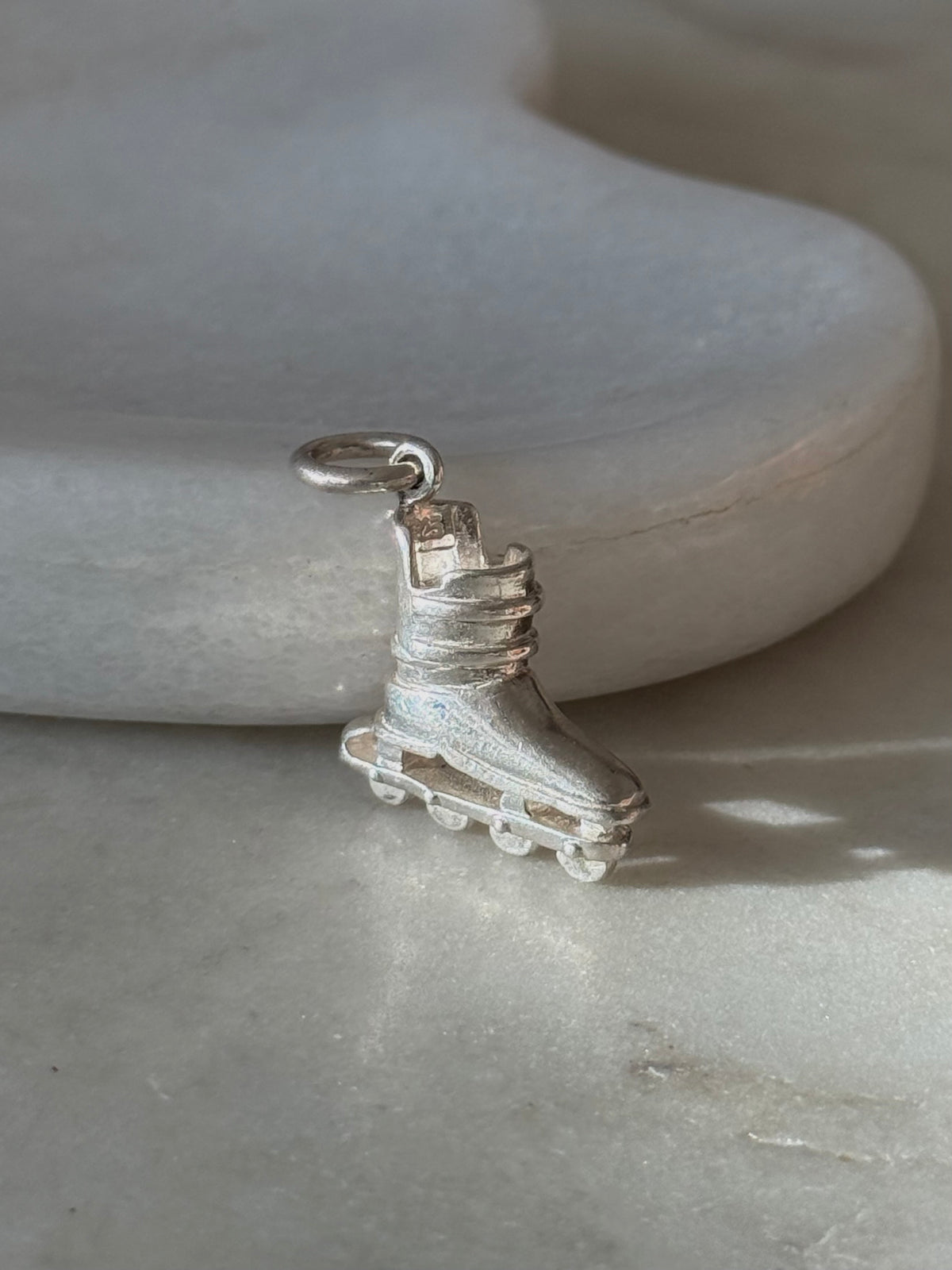 Vintage Rollerblade Sterling Silver Pendant