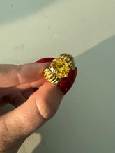 Load image into Gallery viewer, Chunky Yellow Gold Vermeil Ring Size 5.75

