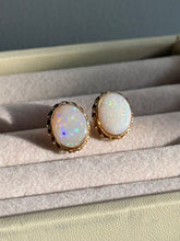 Load image into Gallery viewer, Vintage 14k Gold Opal Earrings
