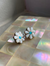 Load image into Gallery viewer, Vintage Flower Sterling Silver Post Back Earrings
