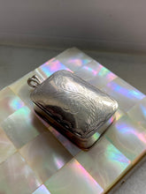 Load image into Gallery viewer, Etched Sterling Silver Box Pendant
