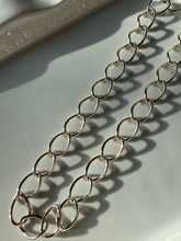 Load image into Gallery viewer, Open Chain Link Sterling Silver Necklace 18”
