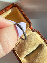 Load image into Gallery viewer, Antique 1920s Floral Sterling Silver Stacker Band Size 7.25
