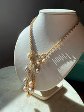 Load image into Gallery viewer, Chunky Pearl Gold Vermeil Necklace 18”-20”
