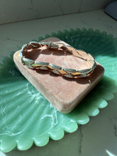 Load image into Gallery viewer, Italian Two-Toned Gold Vermeil Sterling Silver Bracelet 7.25”
