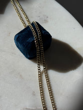 Load image into Gallery viewer, Hollow Italian Light Yellow Gold Vermeil Curb Link Chain 22”
