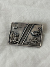 Load image into Gallery viewer, Vintage Owl &amp; Bird Sterling Silver Brooch
