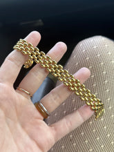 Load image into Gallery viewer, Vintage 1970s/1980s Italian 18k Yellow Gold Panther Link Bracelet
