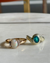 Load image into Gallery viewer, Vintage Tourmaline 14k Solid Yellow Gold Ring
