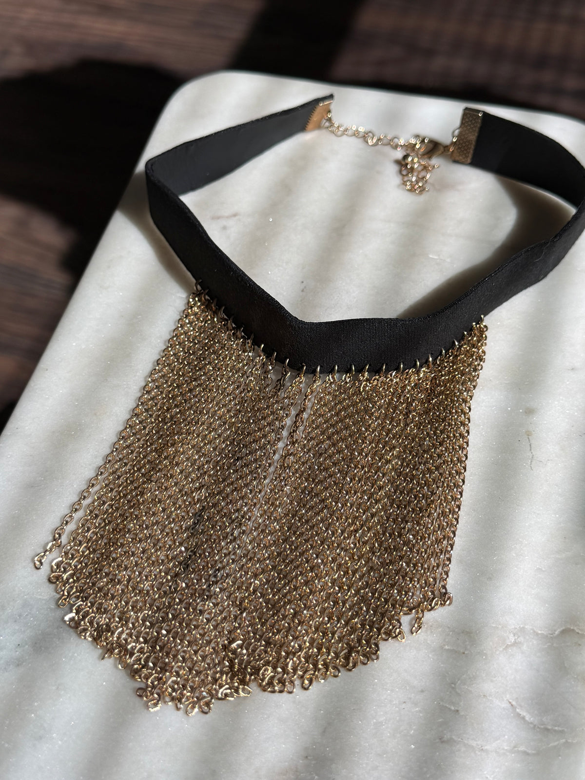 Vintage Mesh Collar Costume Necklace