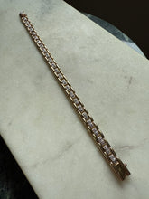 Load image into Gallery viewer, Gold Vermeil Two-Toned Bracelet 7.25”
