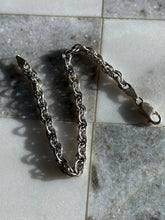 Load image into Gallery viewer, Italian Vintage Rope Chain Sterling Silver Bracelet
