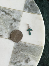 Load image into Gallery viewer, Crushed Turquoise Mini Mushroom Charm Sterling Silver
