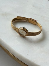 Load image into Gallery viewer, Italian Jules Jurgensen Goldtone Ladies Wrist Watch 6.25”
