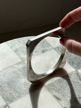 Load image into Gallery viewer, Mexico Sterling Silver Solid Square Bangle Bracelet
