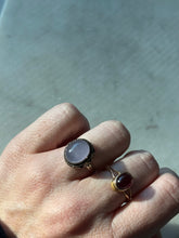Load image into Gallery viewer, Purple Jade Sterling Silver Ring Size 8

