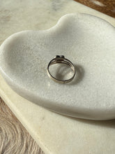 Load image into Gallery viewer, Vintage Lapis Heart Sterling Silver Ring Size 8.25

