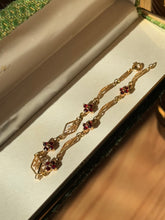 Load image into Gallery viewer, Vintage Italian 14k Yellow Gold Flower Bracelet
