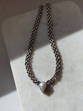 Load image into Gallery viewer, Panther Link Mother of Pearl Sterling Silver Necklace 16.5”
