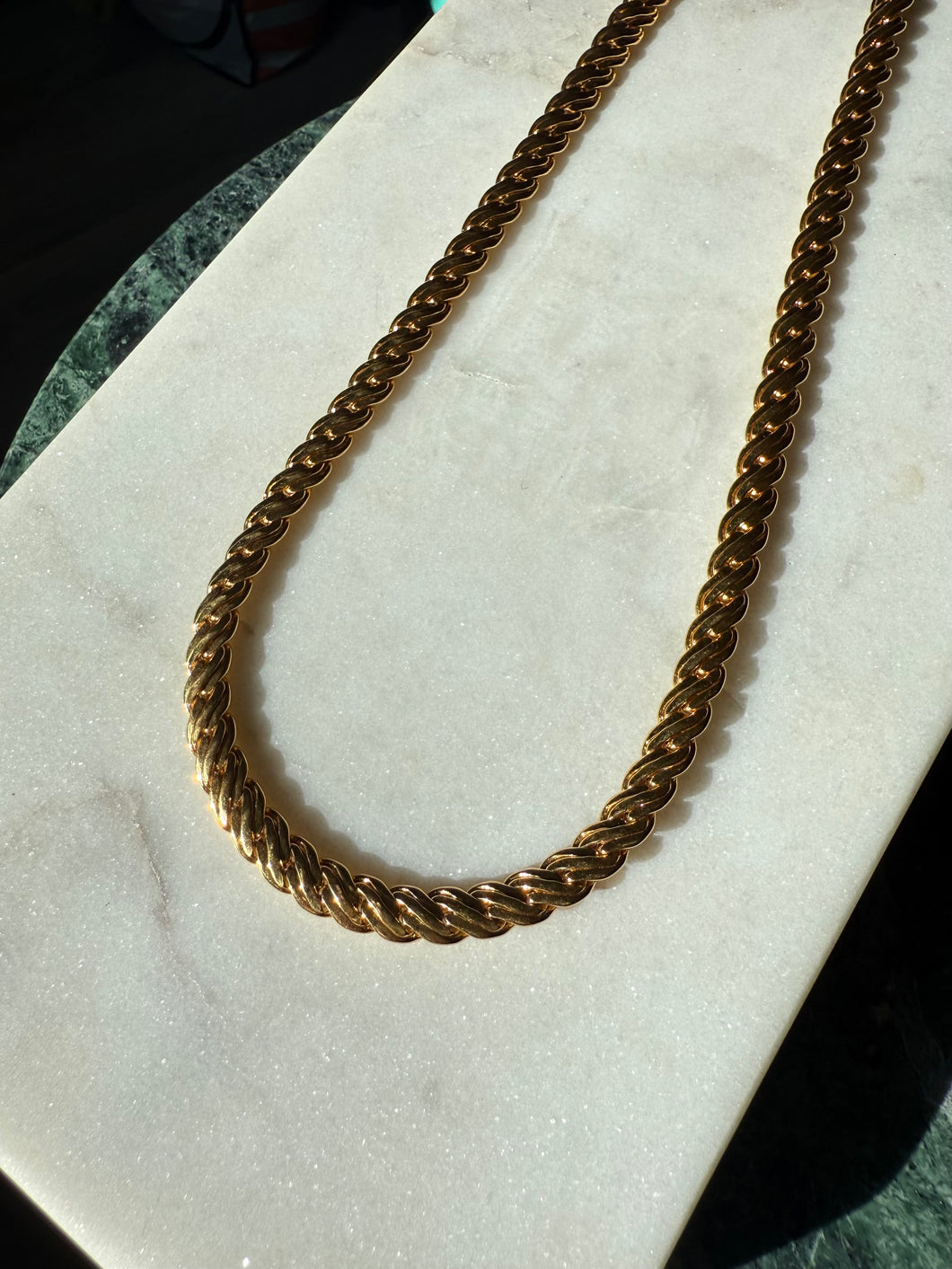 Vintage Napier Gold Plated Costume Necklace 20”