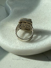 Load image into Gallery viewer, Rose Sterling Silver Ring Size 7
