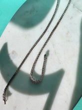 Load image into Gallery viewer, CZ Sterling Silver Tennis Chain Necklace 18”

