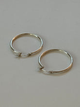 Load image into Gallery viewer, Vintage Sterling Silver Tubular Hoops
